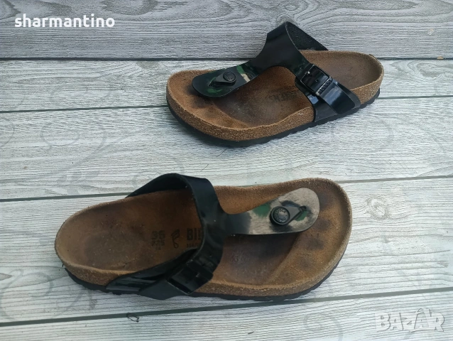 Birkenstock N 35 Germany кожени чехли, снимка 4 - Чехли - 54970678