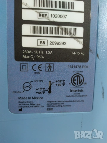 Кислороден концентратор Philips, снимка 8 - Медицинска апаратура - 54849331