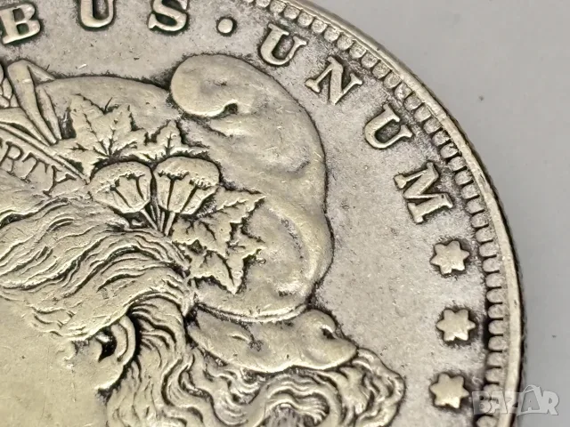 Несертифицирана! Монета 1893 "S", 1$ Morgan Dollar /Морган долар/, снимка 7 - Нумизматика и бонистика - 55463639