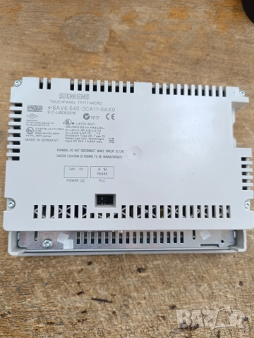 Контролер  Simens Touchpanel TP177 MICRO, снимка 2 - Друга електроника - 54025336