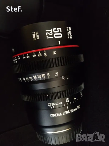 Meike S35 Prime EF 35, 50, 75 - 3бр. кино обективи, снимка 2 - Обективи и филтри - 54177600