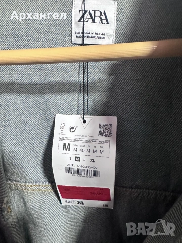 Мъжка риза ZARA-M-размер, снимка 3 - Ризи - 53988886