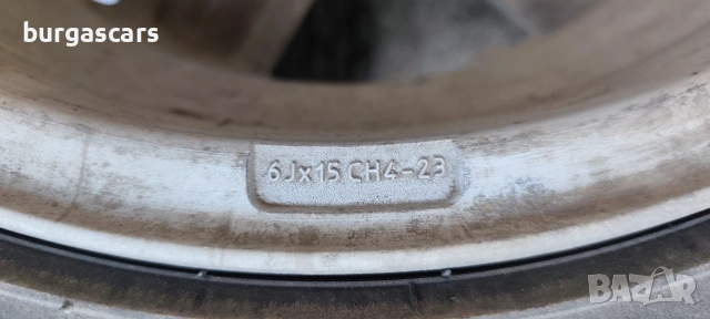 Алуминиеви джанти 15 Peugeot 207 6Jx15 , снимка 7 - Гуми и джанти - 55188029