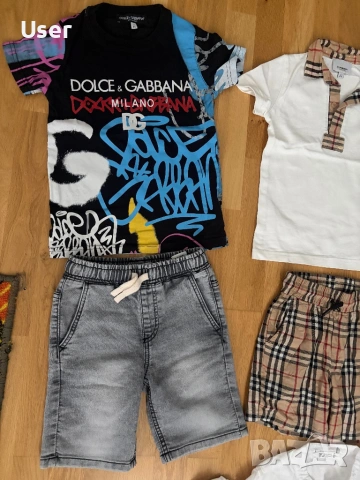 Детски комплекти блузи шорти Burberry Nike Dsquared , снимка 2 - Детски комплекти - 54722883