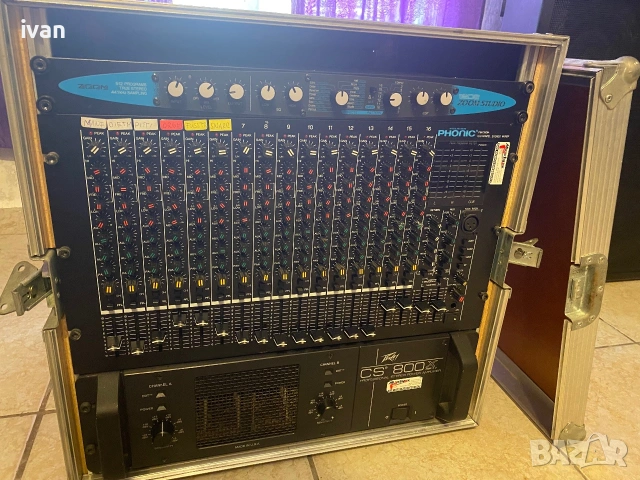 Апаратура Peavey Стъпало Миксер, снимка 4 - Ресийвъри, усилватели, смесителни пултове - 55240636
