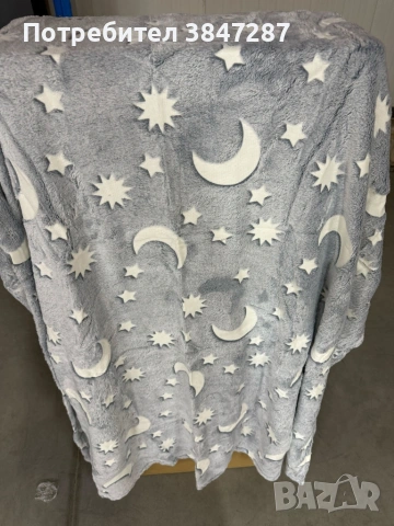 Светещо в тъмното одеяло Magic Blanket + Подарък Голям комплект конструктор с 165 части , снимка 3 - Други - 54214799