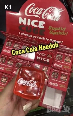 Nee Doh Coca Cola/Pepsi Squishy, Скуиши Кубче Кока Кола/Пепси Nice Cube, снимка 3 - Образователни игри - 55373272