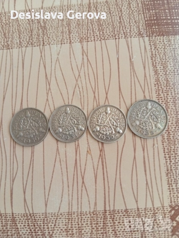 Сребърна монети 4 броя, снимка 2 - Нумизматика и бонистика - 54989693