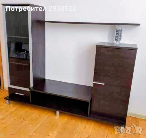 Секция за телевизор с размери: L95 B50 H90см, снимка 3 - Секции и витрини - 54660290