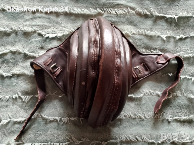 Кожено парашутистко боне Тройка кебапчета, снимка 3 - Шапки - 54230152