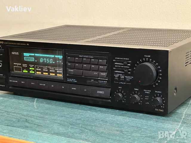 ONKYO TX-7540 – Quartz Synthesized премиум усилвател с туниър и дистанционно, снимка 5 - Аудиосистеми - 54687233