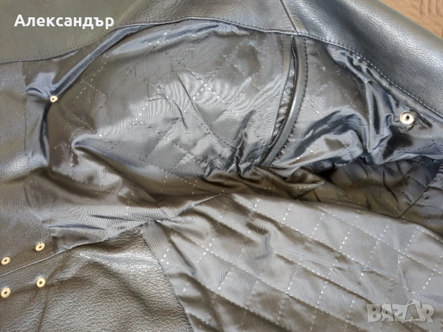 Мъжко кожено / мото яке, снимка 7 - Якета - 54315671