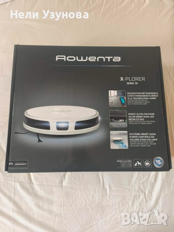 Нова прахосмукачка робот ROWENTA X-PLORER SERIE 70 RR8477WH 2 в 1 сухо и мокро почистване ANIMAL & A