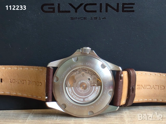 БАРТЕР Glycine Combat Classic 40 Moonphase Watch, снимка 5 - Мъжки - 54689832