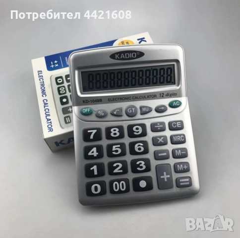 Професионален калкулатор KADIO KD-1048B, снимка 3 - Друга електроника - 54947938