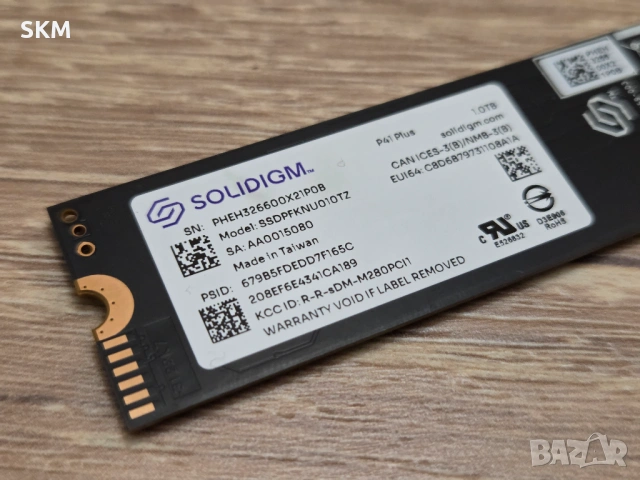 SSD Solidigm P41 Plus 1.0TB PCIe 4.0 NVMe M.2 ссд м2 1тб, снимка 4 - Твърди дискове - 54921537