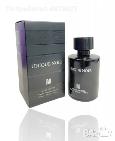 Оригинален арабски мъжки парфюм UNIQUE NOIR, 100ML EAU DE PARFUM, снимка 2 - Мъжки парфюми - 55503934