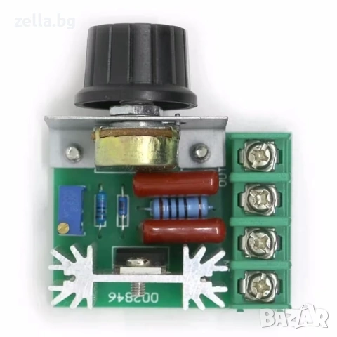Регулатор на напрежение 220V 2000W | Димер за обороти на електромотор, вентилатор и осветление 10014, снимка 7 - Друга електроника - 54655952