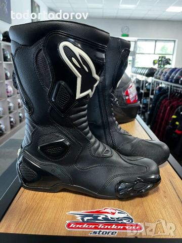 Mото Ботуши ALPINESTARS SMX-5 BLACK,номер 44,оригинални,много запазени 232.74 лв. / 119 €, снимка 3 - Аксесоари и консумативи - 54962797