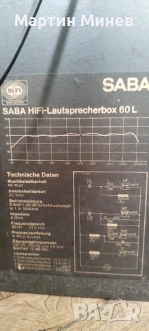 Продавам тонколона SABA 60L