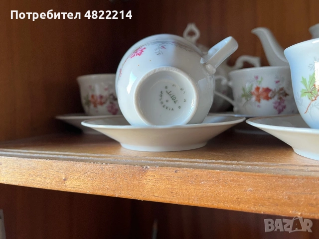 Винтидж български сервиз за кафе/чай, снимка 7 - Сервизи - 54970146