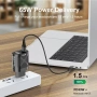 65W GaN зарядно устройство USB-C PD & USB-A QC 3.0 – Бързо зареждане за iPhone, Samsung 10326, снимка 3
