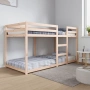 vidaXL Двуетажно легло без матрак 90x200 cm масивна дървесина бор(SKU:3206504), снимка 2