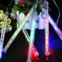 Коледни Led висулки падащ сняг / Размер на висулката:  50см/ Бяла светлина / 8 бр. висулки; разстоян, снимка 2