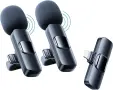 WHJC Безжичен микрофон тип Lavalier – USB-C, Plug & Play, с шумопотискане, снимка 2