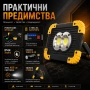 Мощна акумулаторна преносима къмпинг лампа осветление LED фенер за лов риболов палатка туризъм силна, снимка 7