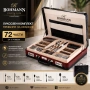 Прибори за хранене 72ч. Bohmann BH 5946 MR, куфар, неръждаема стомана, снимка 1
