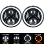 Кръгъл LED фар 7 инча 60W 7000LM IP68 – Jeep Wrangler Suzuki Samurai Nissan Patrol Мотоциклети 10247, снимка 9