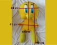 90 см голяма плюшена играчка Туити от „Шантави рисунки“ - Tweety, Looney Tunes, снимка 2