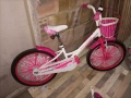Розово колело с кош и помощни колела  Ultra/ Ултра - 20цола, снимка 1