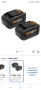 5.0Ah батерия за Worx 20v безжични електрически инструменти WA3578 WA3520 и други, пакет от 2 , снимка 2