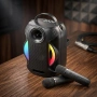 Преносима Bluetooth караоке колона ZQS-W4110 с 2 безжични микрофона, RGB светлини, снимка 6