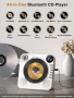 CD плейър Greadio CD86, Bluetooth 5.1, мултифункционален CD плейър с високоговорители, дистанционно , снимка 6