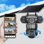 Соларна камера Lylu 4G със SIM и 4 лещи 22647 + Подарък Карта памет HIKSEMI NEO 64GB 24369, снимка 1