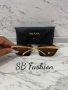 Prada кафяви очила с лого, снимка 5