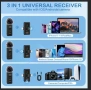 безжичен микрофон LVVIACE Wireless Lavalier Microphone 3 in 1, снимка 4