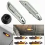 BMW Кристални и тунинг черни опушени динамични мигачи LED – E46 E60 E90 E92 E87 Plug & Play, снимка 2
