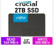 2TB SSD Crucial BX500 2000GB SATA 6Gb/s 2.5 скорост на четене/запис - 540/500 MB/s. диск 2тб 2ТБ, снимка 1