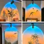 Комплект 2 LED спота лампи с ефект на изгрев, синьо-оранжева светлина, снимка 4