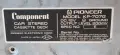 Комплект касетофон и стъпало Pioneer KP-707G, Pioneer GM-120, снимка 13