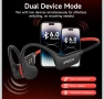 IFECCO X27 Водоустойчиви слушалки IP68 Bluetooth 6.0,с 8GB MP3,с костна проводимост (сини), снимка 7