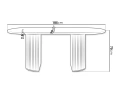 Comfivo Ulma Table (Walnut) for dining (or office). New, (one week old) from Mebeli bg., снимка 6