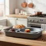 Комплект 4 тави за печене Cheffinger с мраморно незалепващо покритие – различни форми, компактно под, снимка 3