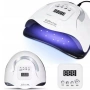 Професионална UV/LED лампа X7 MAX 220W – 57 LED диода, сензор за движение, LCD дисплей и 4 таймера, снимка 1