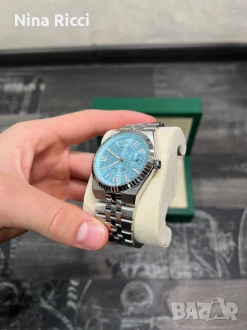 Продавам мъжки часовник Rolex Land-Dweller Ice Blue, снимка 3 - Мъжки - 54403530