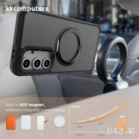 Samsung Galaxy S26 FE Калъф - Магнитен пръстен, PC+TPU, 4 цвята, снимка 9 - Резервни части за телефони - 55045770